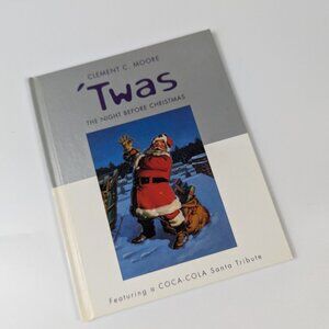 Vintage Hallmark Coca Cola Santa Twas the Night Before Christmas Book